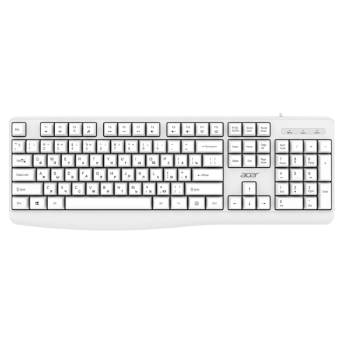 Клавиатура ACER Acer OKW301 USB white [ZL.KBDCC.01B]