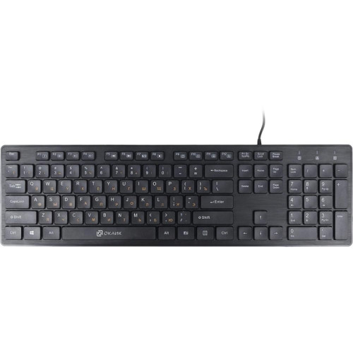 Клавиатура Oklick 520M2U черный/черный USB slim Multimedia