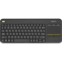 Клавиатура Logitech K400 Plus черный USB беспроводная (920-007173)