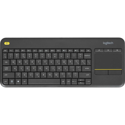 Клавиатура Logitech K400 Plus черный USB беспроводная (920-007173)