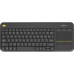 Клавиатура Logitech K400 Plus черный USB беспроводная (920-007173)