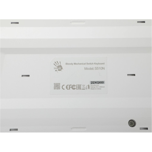 Клавиатура A4Tech Bloody S510N механическая белый USB for gamer LED (S510N (ICY WHITE ))
