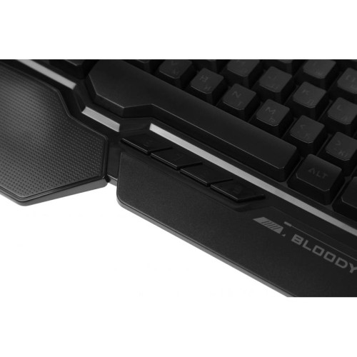 Клавиатура A4Tech Bloody B310N черный USB Multimedia for gamer LED (подставка для запястий) (B310N)