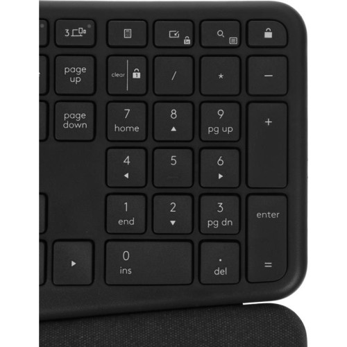 Клавиатура Logitech K860 черный USB беспроводная BT Multimedia Ergo (подставка для запястий) (920-010359)