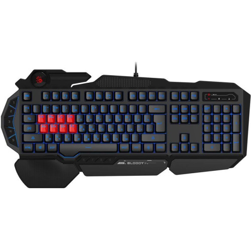 Клавиатура A4Tech Bloody B318 черный USB Multimedia for gamer LED (подставка для запястий) (B318) Клавиатура A4Tech Bloody B318 черный USB Multimedia for gamer LED (подставка для запястий) (B318)