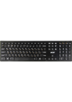 Клавиатура Acer OKR020 черный USB беспроводная slim Multimedia (ZL.KBDEE.004)