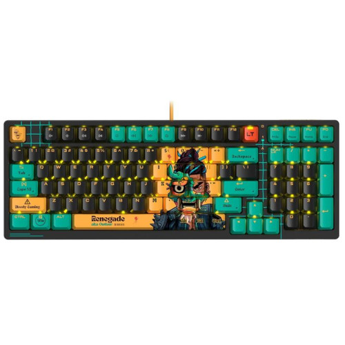 Клавиатура A4Tech Bloody AT98 Renegade механическая черный/зеленый USB for gamer LED (AT98)