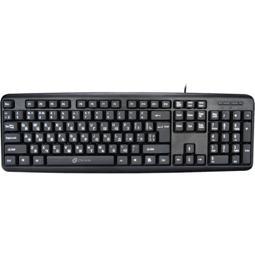 Клавиатура Oklick 180V2 черный USB (1185956)