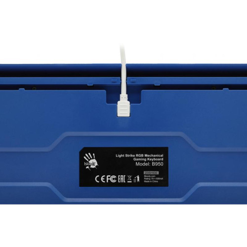 Клавиатура A4Tech Bloody B950 механическая синий USB for gamer LED (B950)