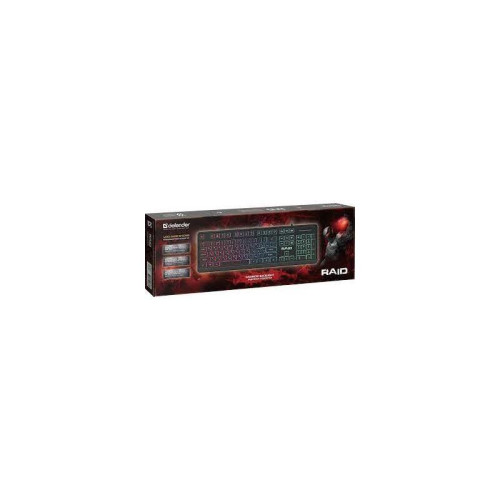 Defender Проводная игровая клавиатура Raid GK-778DL RU, Rainbow,104 кнопки Defender Проводная игровая клавиатура Raid GK-778DL RU, Rainbow,104 кнопки