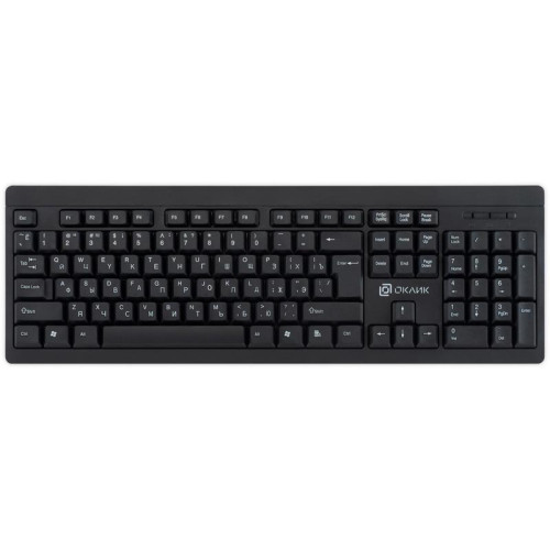 Клавиатура Oklick 95KW черный USB беспроводная (1788287)
