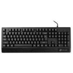 Клавиатура Oklick 115M черный USB (подставка для запястий) (1678098)