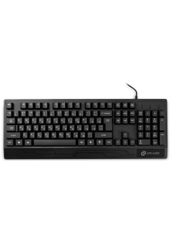 Клавиатура Oklick 115M черный USB (подставка для запястий) (1678098)