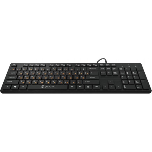 Клавиатура Oklick 520M2U черный/черный USB slim Multimedia