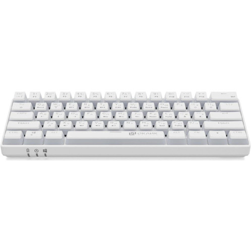 Клавиатура Oklick K763W механическая белый USB беспроводная BT/Radio Multimedia for gamer LED (1920562)