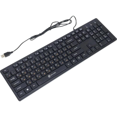 Клавиатура Oklick 520M2U черный/черный USB slim Multimedia