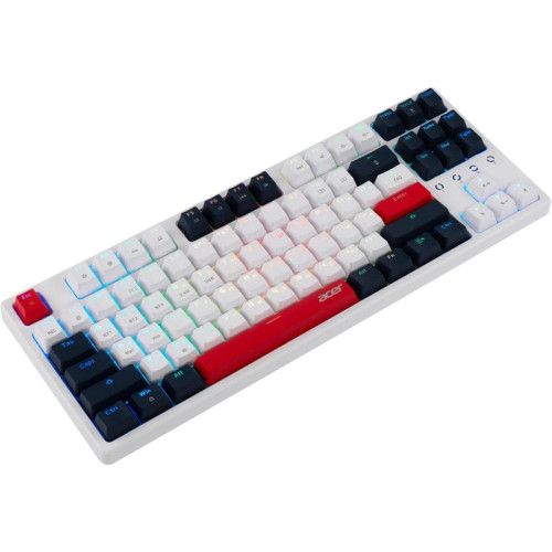 Клавиатура Acer OKR302 механическая белый USB беспроводная BT/Radio Multimedia for gamer для ноутбука LED (ZL.KBDEE.016)