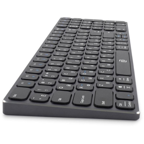 Клавиатура Oklick K767W серый/черный USB беспроводная BT/Radio slim Multimedia (2002135)