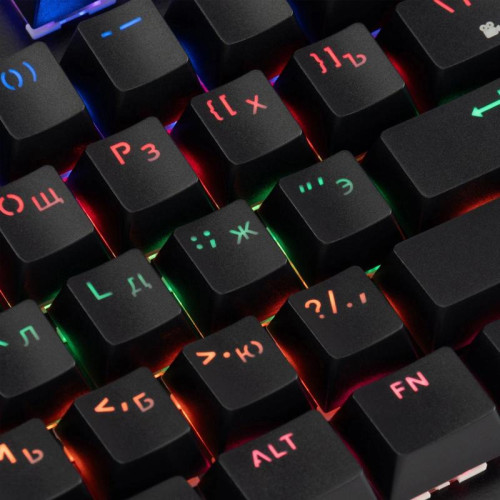 Клавиатура Oklick 990 G2 механическая черный USB Multimedia for gamer LED (1875240)