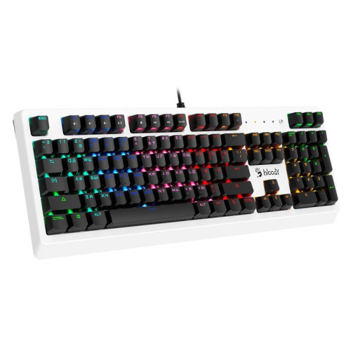Клавиатура A4Tech Bloody B810RC механическая белый/черный USB for gamer LED