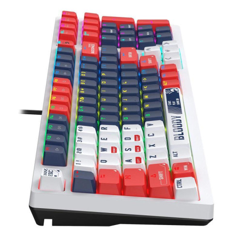Клавиатура A4Tech Bloody S98 механическая синий/белый USB for gamer LED (SPORTS NAVY)