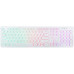 Клавиатура Oklick 420MRL белый USB slim Multimedia LED