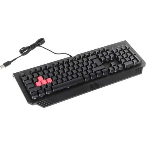 Клавиатура A4Tech Bloody B120N черный USB Multimedia for gamer LED (подставка для запястий) (B120N)