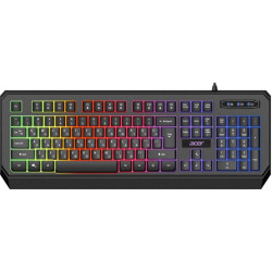 Клавиатура Acer OKW300 черный USB Multimedia for gamer LED (ZL.KBDCC.019)