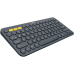 Клавиатура/ Logitech Keyboard K380 Dark Grey Wireless Bluetooth RTL, Multi-Device