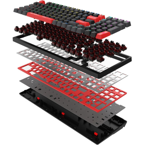 Клавиатура A4Tech Bloody S98 механическая черный/красный USB for gamer LED (S98 RED)