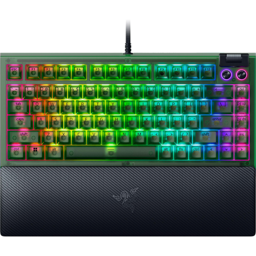 Игровая клавиатура Razer BlackWidow V4 75% - Phantom Green Ed. - US Layout/ Razer BlackWidow V4 75% - Phantom Green Ed. Gaming keyboard- US Layout