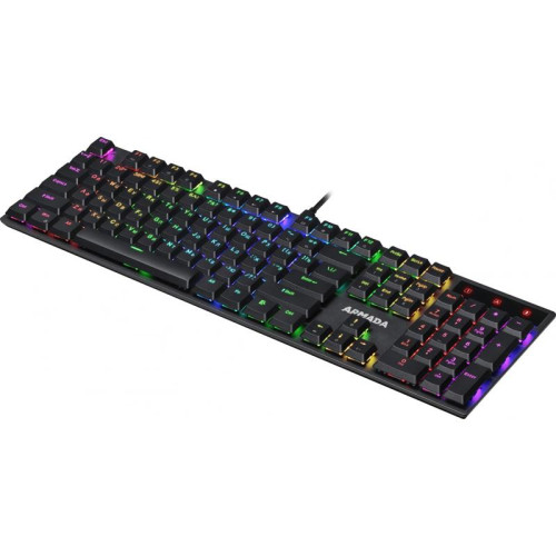 Клавиатура DEFENDER механическая игровая 104кн+Fn RGB черн./крас.свитчи Armada GK-004 45004