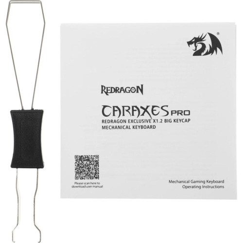 Клавиатура DEFENDER WIRELESS CARAXES PRO RU RGB REDRAGON 71554