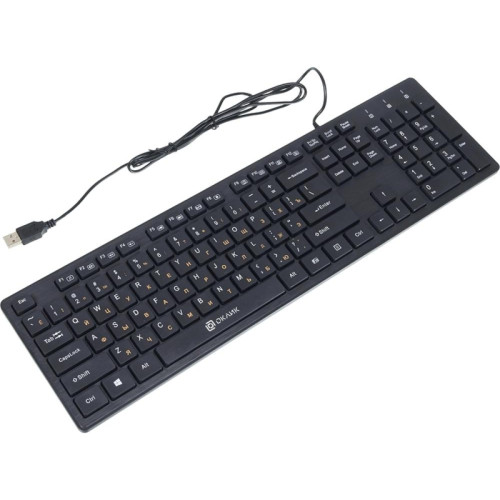 Клавиатура Oklick 520M2U черный/черный USB slim Multimedia