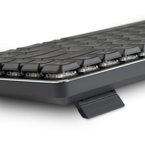 Клавиатура Oklick K615X механическая серый/серебристый USB slim Multimedia for gamer LED (1934413)