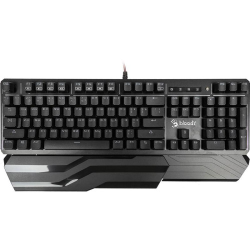 Клавиатура A4Tech Bloody B975 механическая черный USB Multimedia for gamer LED (подставка для запястий) (B975)