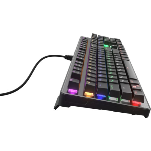 Клавиатура Oklick 970G Dark Knight механическая черный/серебристый USB for gamer LED