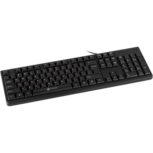 Клавиатура Oklick 100M HW3 черный USB (654570)