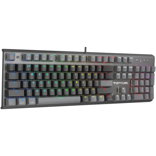 Клавиатура A4Tech Fstyler FS100 Neon механическая черный USB for gamer LED (FS100)