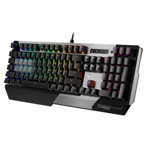 Клавиатура A4Tech Bloody B865N механическая серый/черный USB for gamer LED