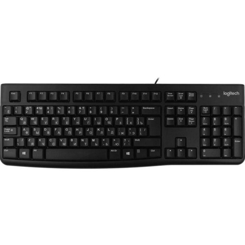 Клавиатура LOGITECH K120 ANSI EN/RU BLACK 920-002583