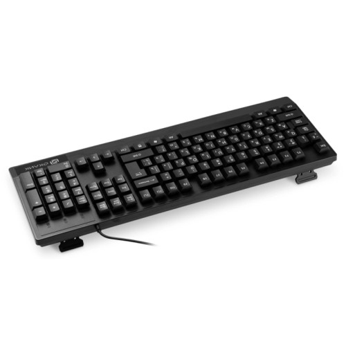 Клавиатура Oklick 115M черный USB (подставка для запястий) (1678098)