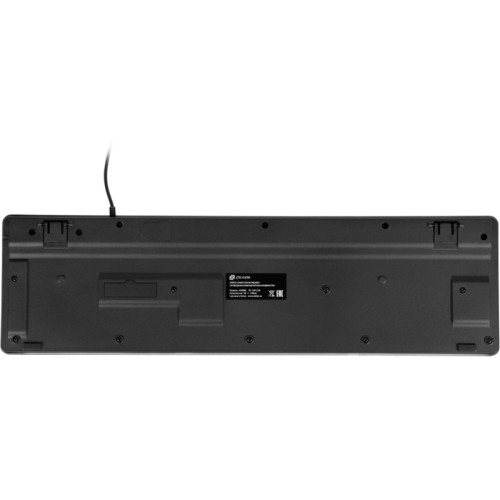 Клавиатура Oklick 420MRL черный USB slim Multimedia LED
