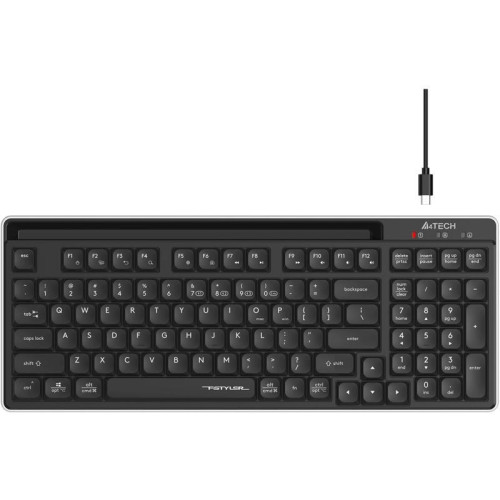 Клавиатура A4Tech Fstyler FBX70C черный USB беспроводная BT/Radio slim Multimedia (FBX70C)