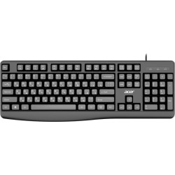 Клавиатура Acer OKW301 черный USB Multimedia для ноутбука (ZL.KBDCC.01A)