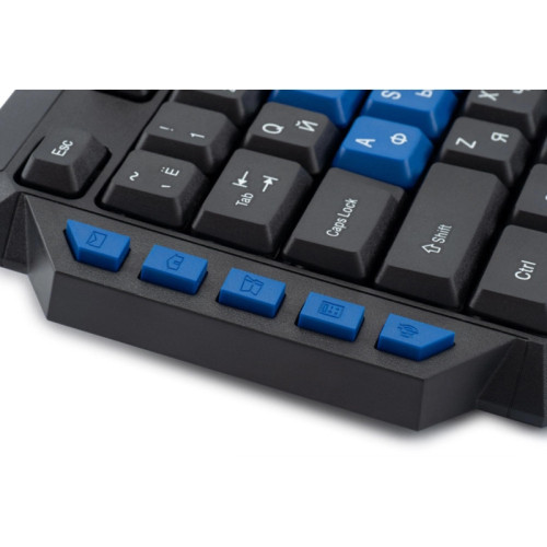 Клавиатура Oklick 750G FROST WAR черный/черный USB Multimedia for gamer (337452)