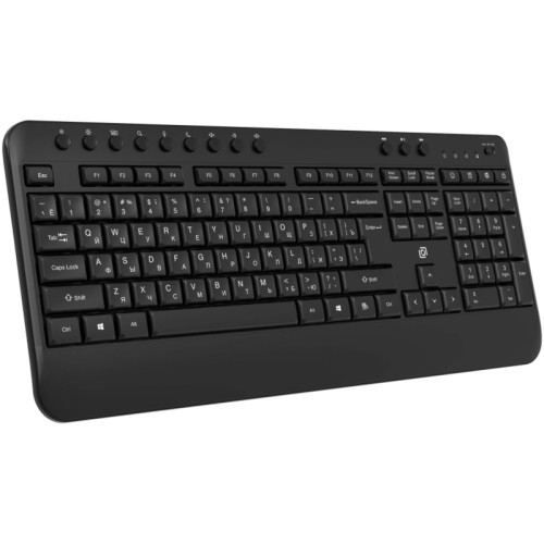 Клавиатура Oklick K257W черный USB беспроводная Multimedia (подставка для запястий) (2070286)