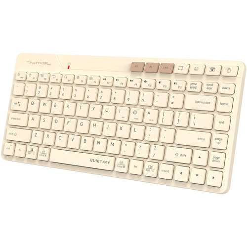 Клавиатура A4Tech Fstyler FBK26C AS бежевый USB беспроводная BT/Radio slim Multimedia (FBK26C AS)