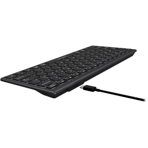 Клавиатура A4Tech Fstyler FX61 серый USB slim LED (FX61 GREY)