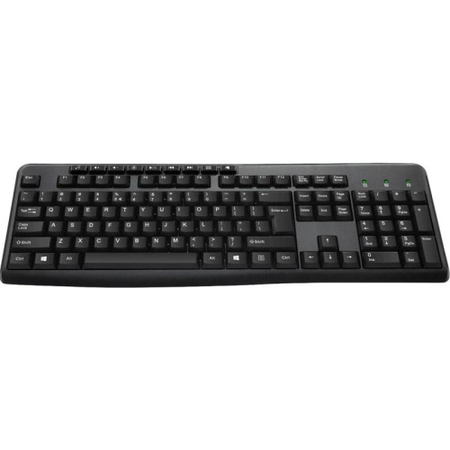 Клавиатура Oklick 305M черный USB Multimedia (1659987)